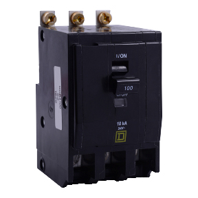Schneider Electric Thermal Magnetic Circuit Breaker; 3-Pole; 110A; 240VAC; Lever; Box Lug Terminal; UL 489